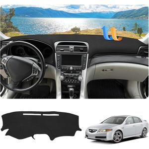 FIILINES Dash Cover for 2004-2008 Acura TL, Dashboard Mat Accessories Dash Cover Sunshade Nonslip Mesh Protector No Glare Black
