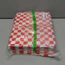 Norme 100 Pcs Disposable Red Checkered Cardboard Food Tray 8.6" x 5.5" x 2.3" Paper Snack Serving Container 4 Corner Pop up Hot Dog Box Holder Boat for Hamburger Movie Night Party Supplies