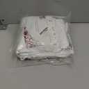 10x10ft Wrinkle Free White Backdrop Curtain for Parties Soft Fabric Drapes Wedding White Curtain Backdrop for Birthday Party Decorations Background for Photography 5x10ft, 2 Panels