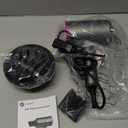 slopehill Professional Ionic Hair Dryer, Powerful 1800W Fast Drying Low Noise Blow Dryer with 2 Concentrator Nozzle 1 Diffuser Attachments for Home Salon Travel (Grey)