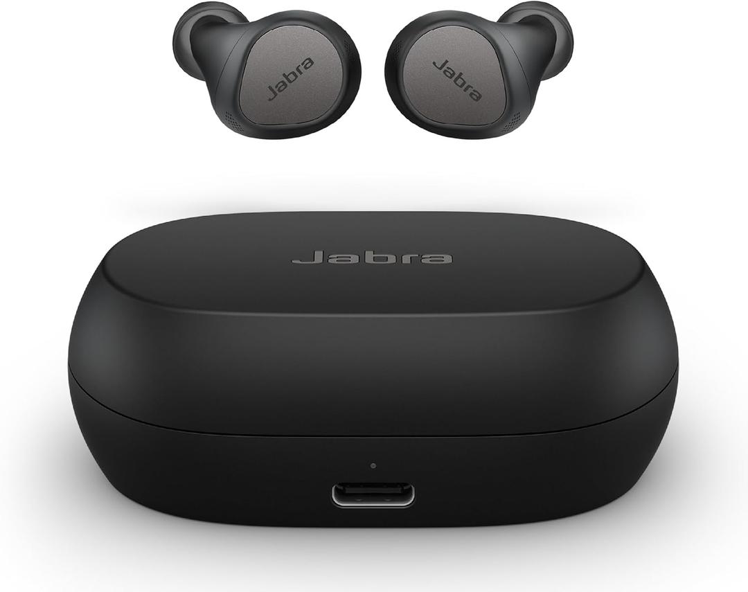 Jabra Elite 7 Pro in Ear Bluetooth Earbuds - Adjustable Active Noise Cancellation True Wireless Buds in a Compact Design MultiSensor Voice Technology for Clear Calls - Titanium Black
