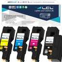 LCL Remanufactured Toner Cartridge Replacement for Xerox 106R01630 106R01627 106R01628 106R01629 for Xerox Phaser 6000 6010 WorkCentre 6015 (4-Pack, Black, Cyan, Magenta,Yellow)