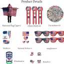 2026 World Cup Fan Accessories Kit 79PCS, Soccer Support Gear Set for Enthusiasts, Flag, GlassesWristbandFacial maskBreastpin& Decals, for Watch Party & Stadium Events (75Pcs+4Pcs Glasses)