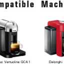 Reusable Coffee Pod Converter Compatible with Nespresso Original Line Capsule Stainless Steel Coffee Capsule Adapter Compatible with Nespresso Vertuo ENV135 GCA1 Machine