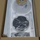 addlon Ceiling Fans with Lights, 42 Inch Low Profile Ceiling Fan with Light And Remote Control, Flush Mount, Reversible, 3CCT, Dimmable, Quiet, White Small Ceiling Fan for Bedroom Indoor/Outdoor Use