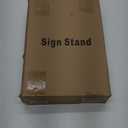 Adjustable Sign Holder for Display, 8.5 x 11 Size Signage Stand Holder for Counter Table or Floor with Stable Iron Base, for Advertising Menu Notice Display, Not for Outdoor Use (2Pack)