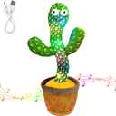 Dancing Talking Cactus Toy, Repeats What You Say Mimicking Recording Cactus Toy, Singing 120 Songs Toddler Toys Gifts Birthday Toys for Kids (Original)