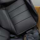 EKR Custom Fit RAV4 Car Seat Covers for Select Toyota RAV4 2019 2020 2021 2022 2023 2024 2025 LE,XLE,XLE Premium,Limited - Full Set,Leather(Black) (2019-2025 RAV4(Not for Hybrid& Adventure,TRD-OFF))