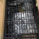 Homdox 6-Tier Storage Shelf Wire Shelving Unit Free Standing Rack Organization with Caster Wheels, Stainless Side Hooks, Black (21.26*11.42*72.05 inch)