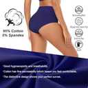 Molasus Women's Cotton Underwear High Waisted Full Coverage Ladies Panties (Regular & Plus Size) (XX-Large, Multicolor-5pack-a1)