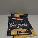 Graduation Decorations 2025, Graduation Banner Class of 2025, Hanging Congratulations/Congrats Grad Banner for Door and Porch, Party Decor - Black