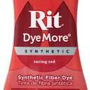 Rit DyeMore Single Bottle 7 Oz. Synthetic Liquid Fiber Dye for Clothing, Dcor, and Crafts  Racing Red