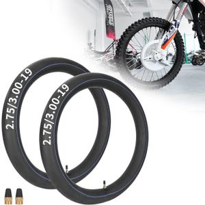 (2-Pack) 2.75/3.00-19 70/100-19 Inner Tube Replacement for CRF KLX TTR125 KX100 Pit Dirt Bike Motorcycle Motocross, TR4 Straight Valve Stem
