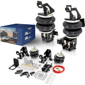 TORQUE Airbag Air Bag Suspension Kit for 1999-2004 Ford F250 F350 and 2008-2010 Ford F250 F350 2WD 4WD F-250 F-350 Super Duty Rear Helper Bag 5000 lbs (Replaces Firestone Ride Rite 2550) (TR2550) (Pickup)