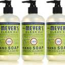 MRS. MEYER'S CLEAN DAY Liquid Hand Soap, Cruelty-Free, and Biodegradable Hand Wash Made with Essential Oils, Lemon Verbena Scent, 12.5 Oz (Pack of 3)