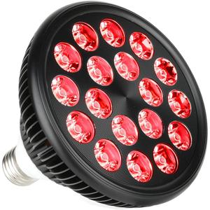 Red Therapy Light lamp 54 W 18 LED with Light Socket, Dual Chips Red 660 and Near Infrared 850nm Bulbs