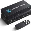 NEWCARE HDMI 2.1 Switch, 5-Port HDMI 8K Switch with Remote Supports 4K@120Hz, 8K@60Hz Auto CEC 3D HDCP2.3, Ultra HD HDMI Switcher Splitter Compatible with PS5/4/3, Xbox,roku, Fire Stick