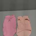 2 Pack Dog Sweater with Leash Ring Winter Warm Pet Sweater Thick Clothes Coat Fleece Dog Sweaters for Small Dogs Girl Boy for Chihuahua, French Bulldog, Dachshund, Medium(7-10lbs) (pink,light pink)