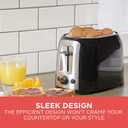 BLACK+DECKER 2-Slice Toaster, TR1278BD, Extra Wide Slots, 7 Shade Settings, 850 Watts, Frozen and Bagel Buttons