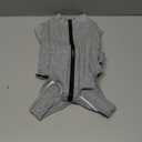 SlowTon Dog Surgery Recovery Suit - Zipper On Dog Onesies After Surgery for Female Male Dogs, Abdominal Wounds Bandages Cone/E-Collar Alternative Body Suit Shirt (Grey, M)