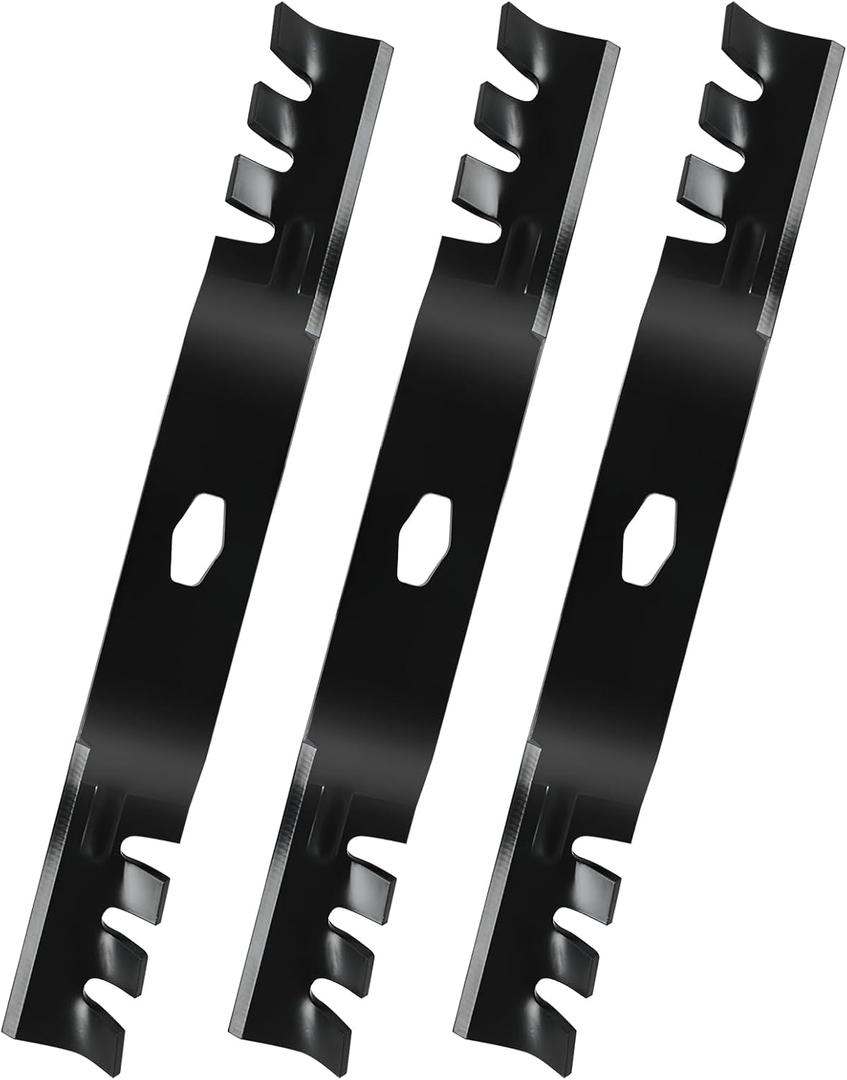 742P05086-X Mower Blades Fit for Cub-Cad et 54" Deck ZT1-54, ZT2-54, ZTS2-54 Zero-Turn, 742P05286X Mulching Blade Replaces for 742P05286-X, 742P05086X, 3-Pack
