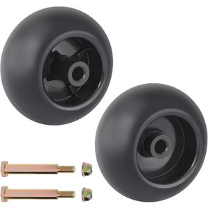 CheeMuii 753-04856A Lawn Mower Deck Wheels Kit 2 Pack 5 Inch Mower Deck Wheels Replace for 753-04856A 734-3058B 738-3056 Fit for Most 42" 46'' 48'' 50" 52'' and 54" Mower Deck