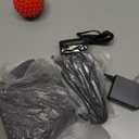 sticro Ankle Heating Pad for Achilles Tendonitis and Plantar Fasciitis Relief, Heated Ankle Brace Foot Heating Pad Wrap with Massage Ball for Sprained Ankle, Arthritis Foot Heel Pain Relief (Gray)