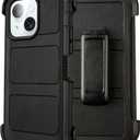 Defender iPhone 13 Case with Clip,for Holster iPhone 13 Case with Kickstand,for Heavy Duty iPhone13 Phone Case Rugged 2 Layers of Sturdy,Anti-Drop for Phone Case iPhone 13Case Protective(Black)