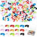 120Pcs Mini Goldfish, Tiny Fish Miniature Figurines for Fairy Garden Dollhouse Micro Landscape Decor, Micro Resin Goldfish Sea Animals Decoration Gifts for Birthday, Christmas, Party