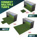 GoSports Golf Simulator Turf - 15 mm Elite Golf Mat for Indoor Home Setups - 12 ft