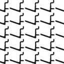 JSP Manufacturing Pegboard Hooks Non-Locking Plastic L Style Hook | Garage Tool Storage Craft Hooks Pegboard Accessories (100, Black)