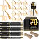 Spakon 50 Set 70th Birthday Party Favor for Guest Anniversary Party Favor Golden Birthday Bookmark Thanks Coming Pen with Tag Appreciation Gifts for Women Men Wedding Anniversary