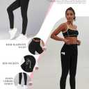 VME High Waisted Yoga Pants with Pockets - Tummy Control Workout Running Yoga Legging for Women (Black, M)