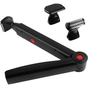 FERRISA Mens Back Shaver, Body Shaver for Men with 2 Shock Absorber Flex Heads, Men's Back Shavers with Long Handle with Facial Razor & 10 Blades