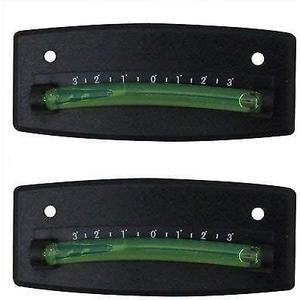 RV Levels, 4 Adhesive Bubble Level for RV, Trailer, or Camper (2-Pack, Black)