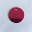 Colorful Round Anodized Aluminum Stamping Blanks Discs 25mm (Pack of 10) (Rose Pink)
