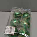 Allgala 6-PK 3 Inch Luxury Glitter Rich Decoration Christmas Tree Ornament Balls (Green)
