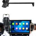 PZK Car Phone Mount for Toyota Tundra 2022-2025 2026 /Sequoia 2023-2025 2026 Accessories 14-Inch Screen Car Phone Holder Auto Lock 360 Rotation Hands Free Phone Cradles Not Affect Air Vent