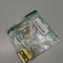 QCAA Durable Steel Semi-Concealed Hinge for Box, Chest & Cabinet, 1-1/2" Width x 1.2 mm Thickness, Brass Plated, 2 Pack, Made in Taiwan