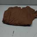 Missufeintl Women's Bodycon Ruched Short Sleeve T Shirt Midi Sundress Fitted Casual Dress (Brown, M)