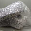 Toddler Travel Bed, Portable Toddler Bed & Chair 2-in-1 – Convertible Travel Crib with Storage Pockets, Built-waterproof Oxford Cloth, Easy,Washable Covers,Soft Dutch Velvet (Stars Pattern)Amazon's Choice