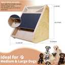 Dog Nail Scratch Board with Treat Box and Replaceable Sandpaper