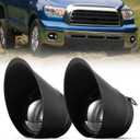 FIERYRED Fog Light with LED Bulbs For Tundra 2007-2013,Sequoia 2008-2011,100% OEM Bumper Driving Fog Light Clear Lens,IP68 Waterproof