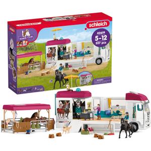 Schleich Horse Club - 227Pc Horse Transporter Playset - Kids 5+ | 42619
Horse Figurine, Equestrian Toy for Girls 5+, Realistic Horse Toy, Screen-Free Imaginative Pretend Play, Party Gifts