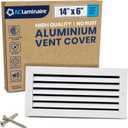 14x6 Inch (Duct Opening) Air Return Vent Cover Decorative  Premium Aluminum AC Vent Cover for Ceiling & Wall, Rustproof Grille, Ideal for Home HVAC Grille, Durable & Easy to Install by ACLAMINAIRE