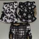 Female Dog Diapers  Premium Reusable Diapers for Doggie in Heat  Highly Absorbent for Pet Incontinence with Adjustable Snaps Black, M