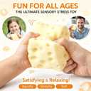 Cheese Squishy, Squeeze Cheese Toys with Soft Skin-Feel for Stress & Anxiety Relief Fidget (Yellow-2.76IN)
