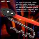 MAXPOWER Chain Wrench, 35-inch Heavy Duty Chain Pipe Wrench with 26.4-inch Length of Chain, Fits Max 7-inch Diameter