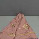 47" Large Christmas Tree Skirt Gilded Snow Snowflake Indoor Nordic Style Bright Colored Rustic Luxury Xmas Cushion Party Treatments, Pink (47.2 inches)