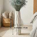 Large Floor Ceramic Vase 24 Inches Tall,White Modern Flower Tall Vases for Office, Home,Farmhouse,Living Room Dcor,Simple Origami Design Fall Decorative Porcelain Flower Arrangement Vase Ideal Gift